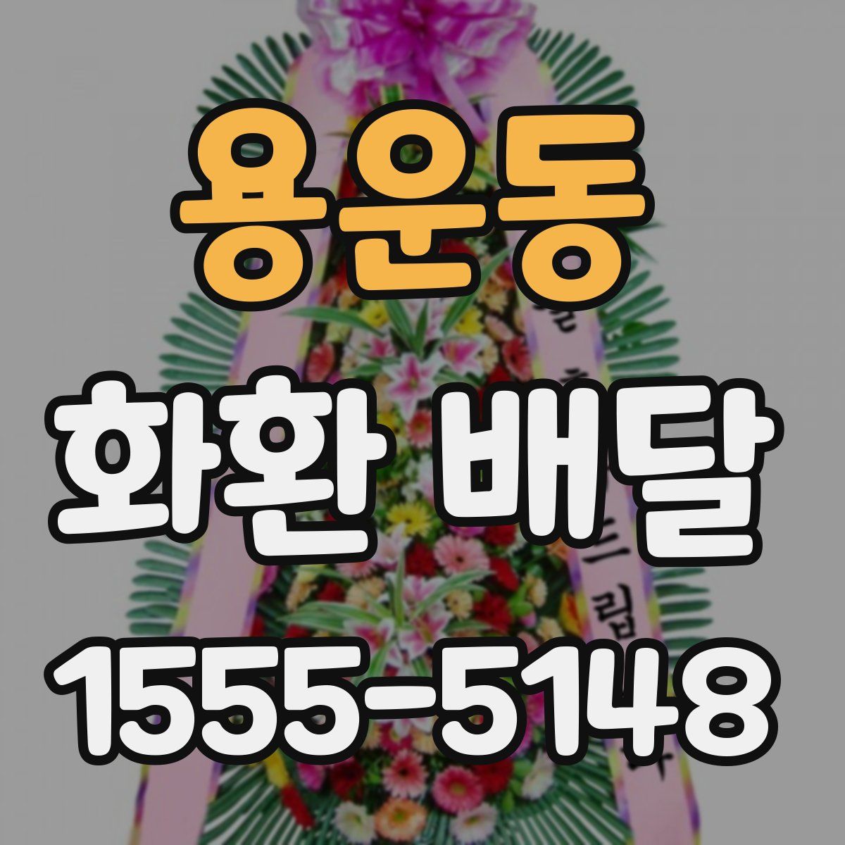용운동 화환 배달