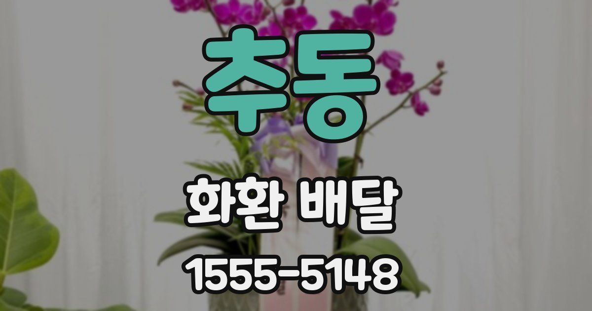 추동 화환 배달