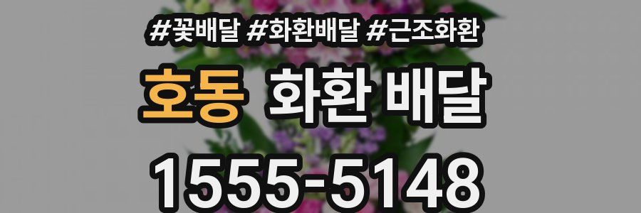 호동 화환 배달