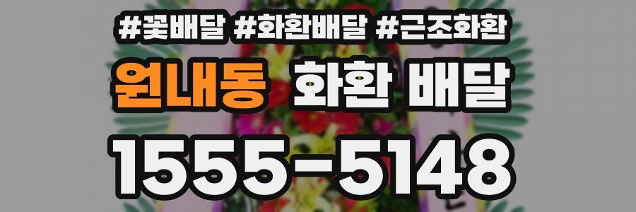 원내동 화환 배달