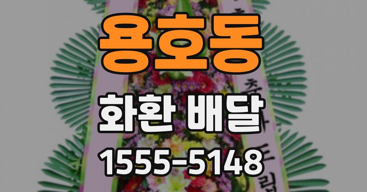 용호동 화환 배달