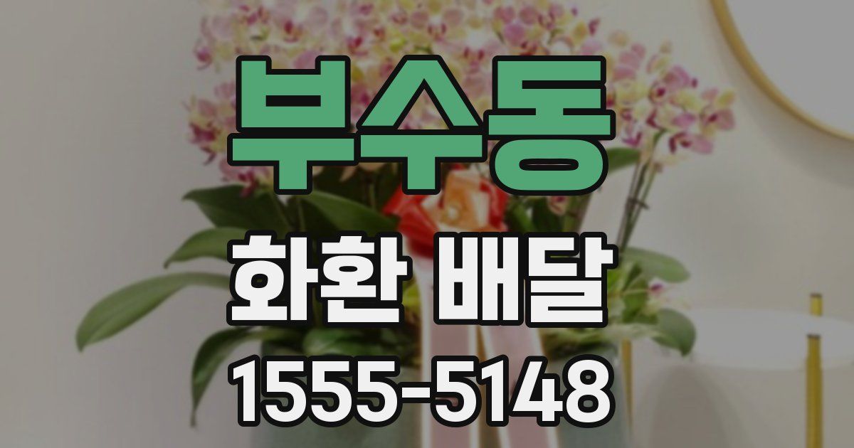 부수동 화환 배달
