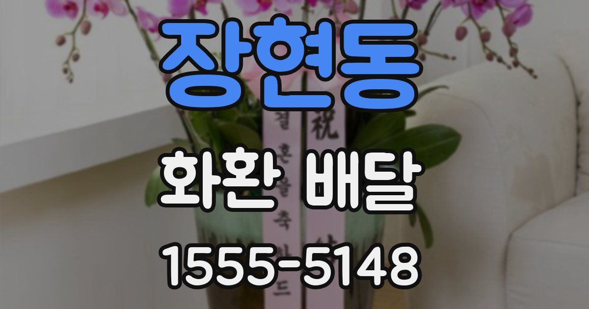 장현동 화환 배달