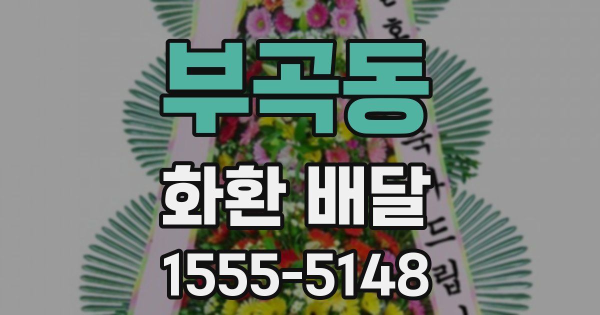 부곡동 화환 배달