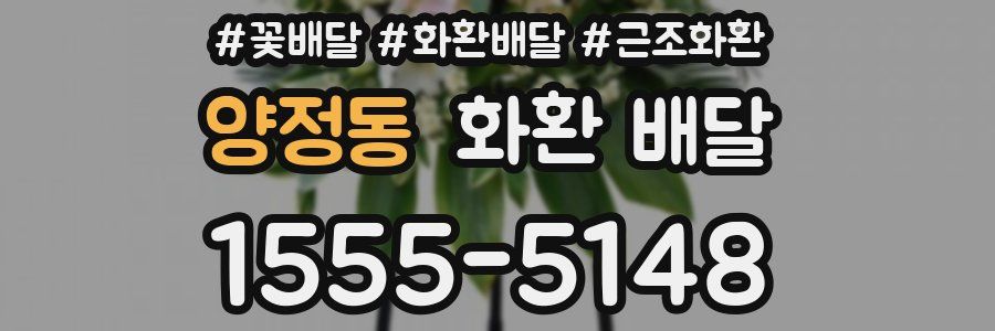 양정동 화환 배달