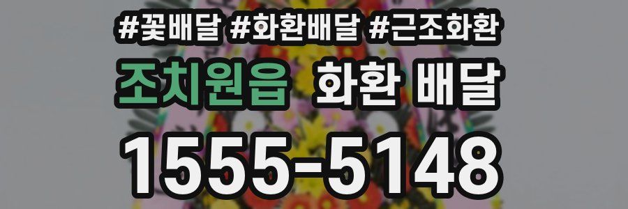 조치원읍 화환 배달