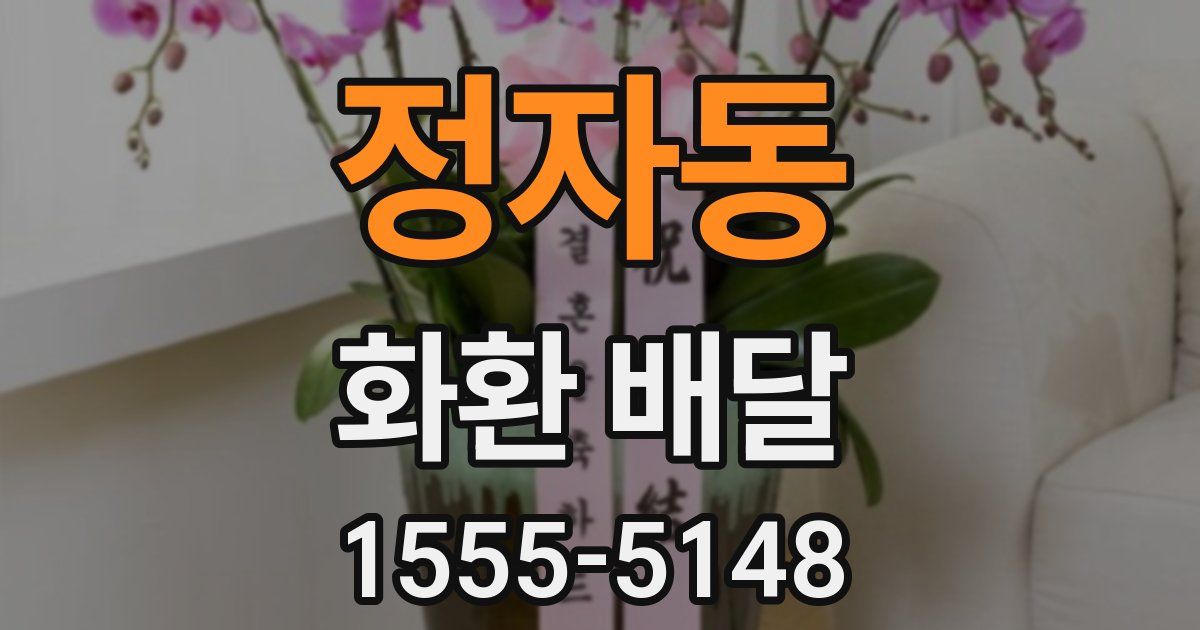 정자동 화환 배달