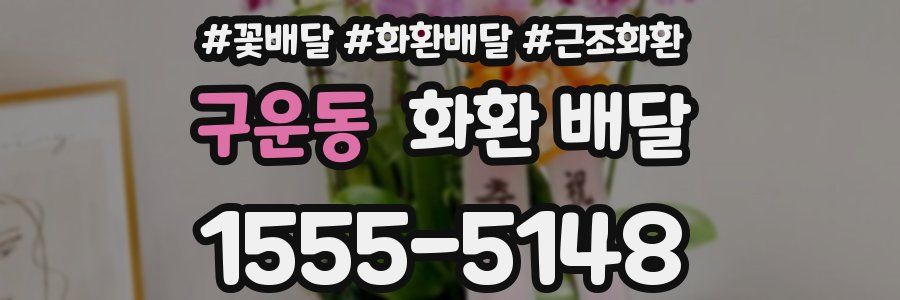구운동 화환 배달