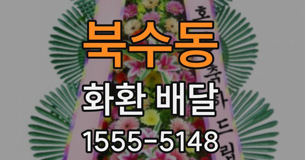북수동 화환 배달