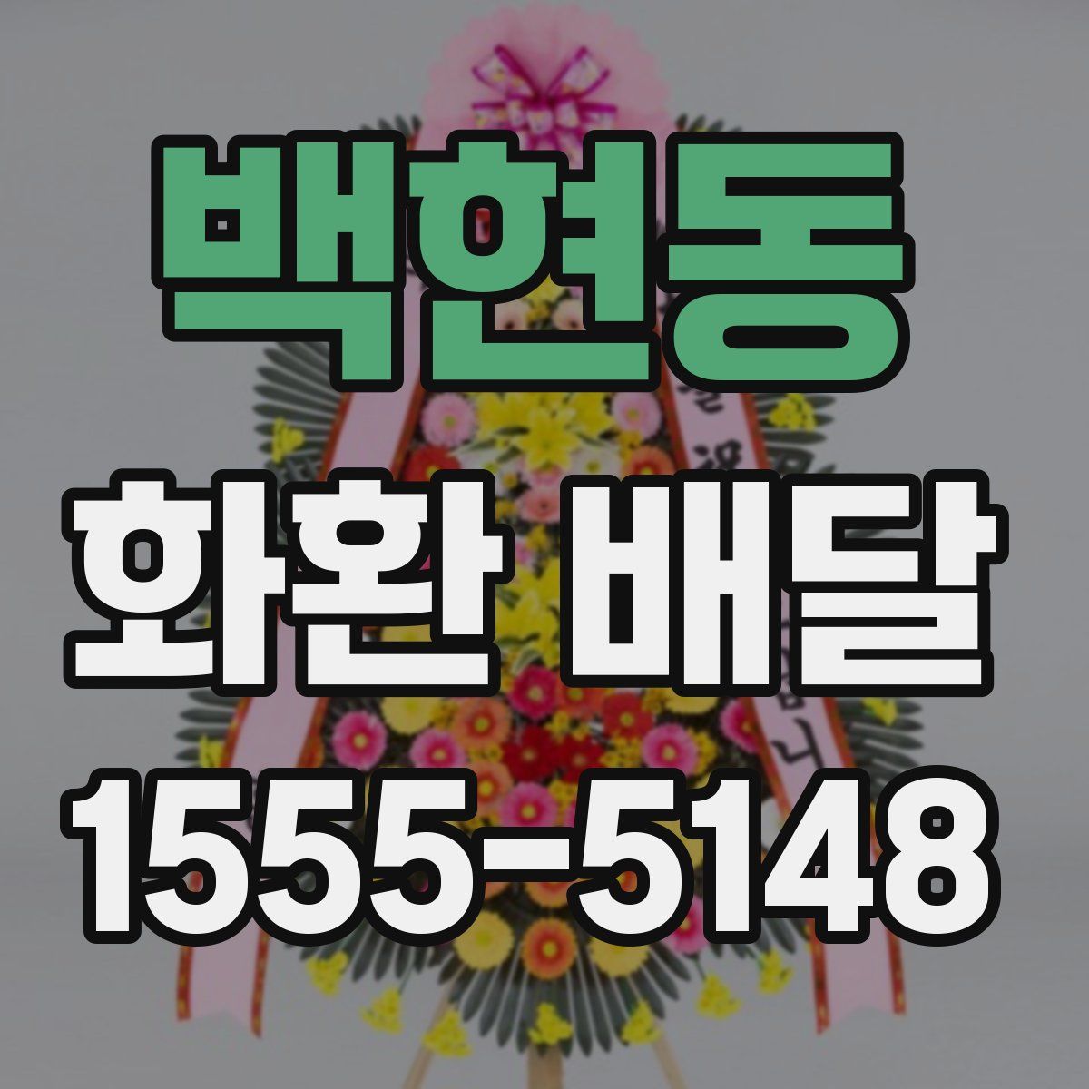 백현동 화환 배달