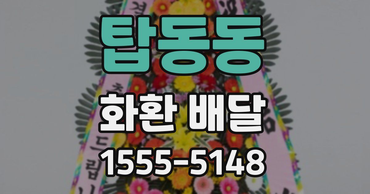 탑동동 화환 배달