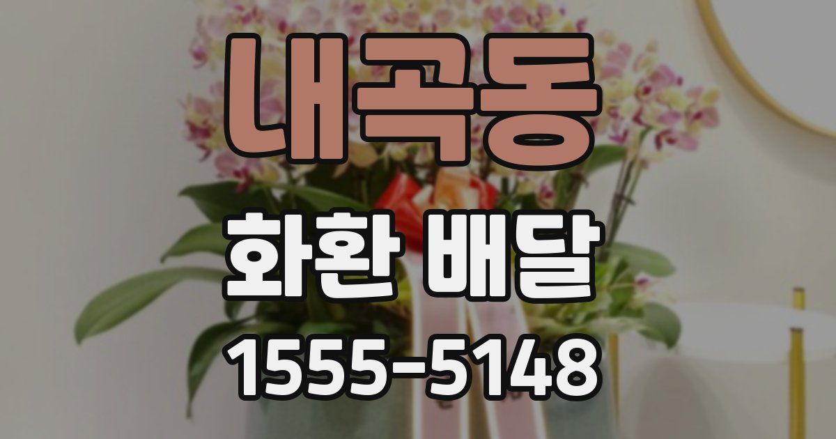 내곡동 화환 배달