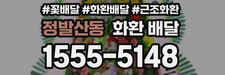 정발산동 화환 배달