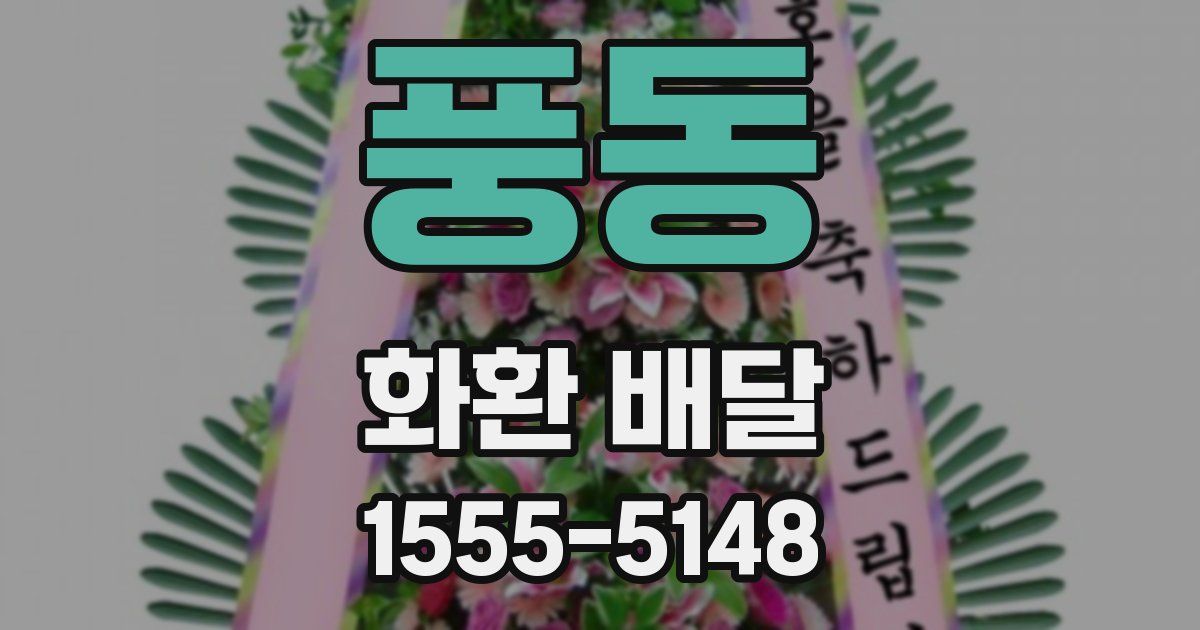 풍동 화환 배달