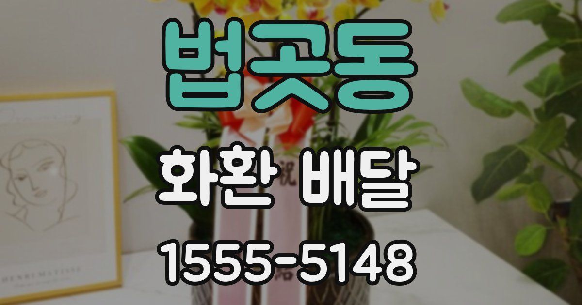법곳동 화환 배달