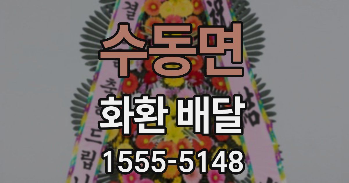 수동면 화환 배달