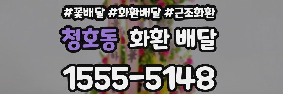 청호동 화환 배달