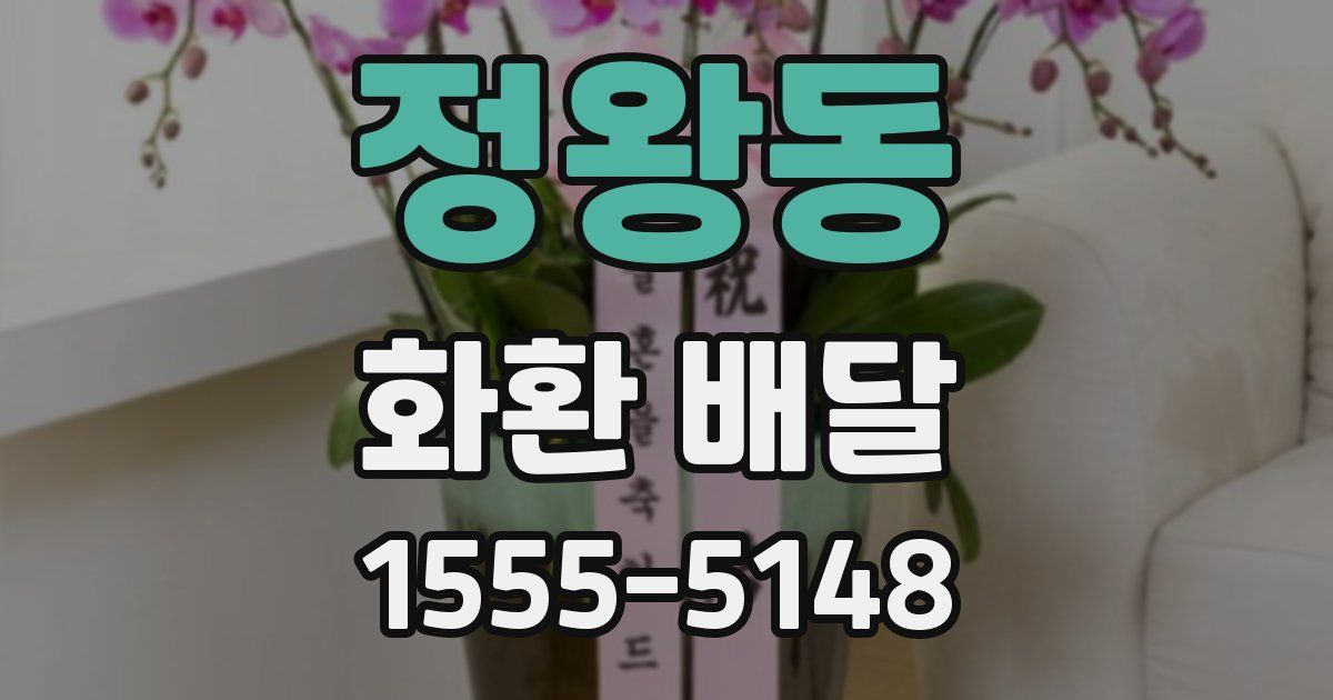 정왕동 화환 배달