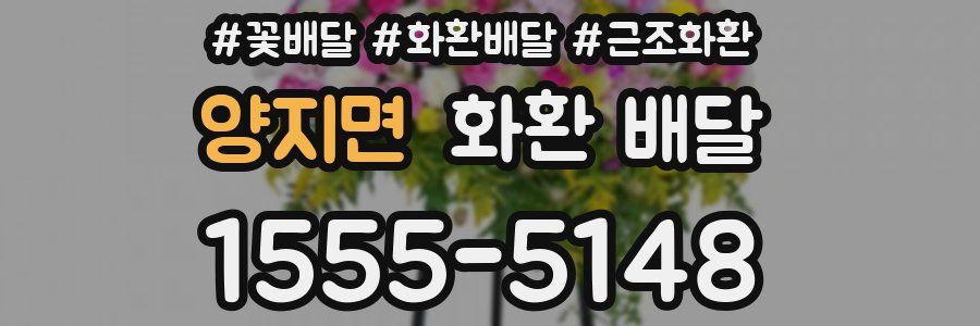 양지면 화환 배달