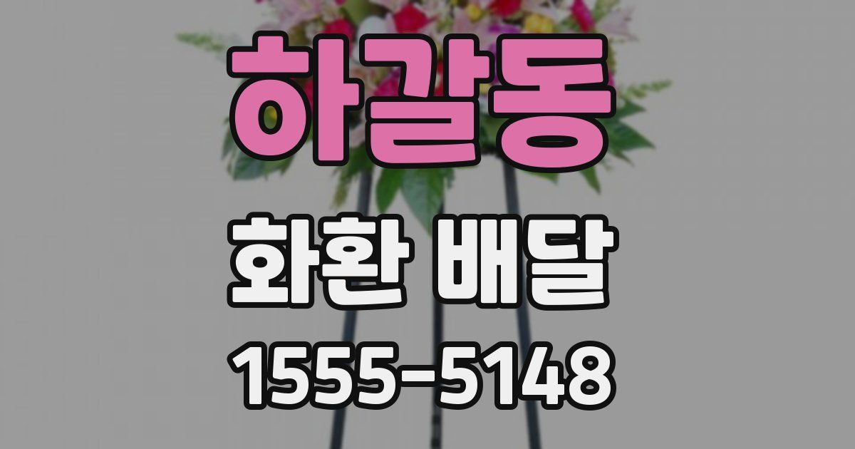 하갈동 화환 배달