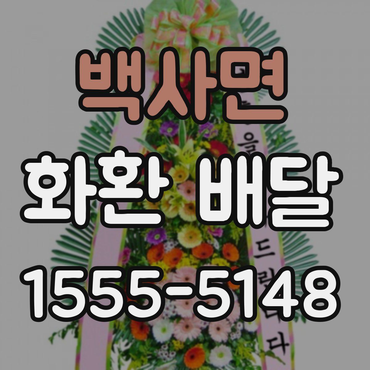 백사면 화환 배달