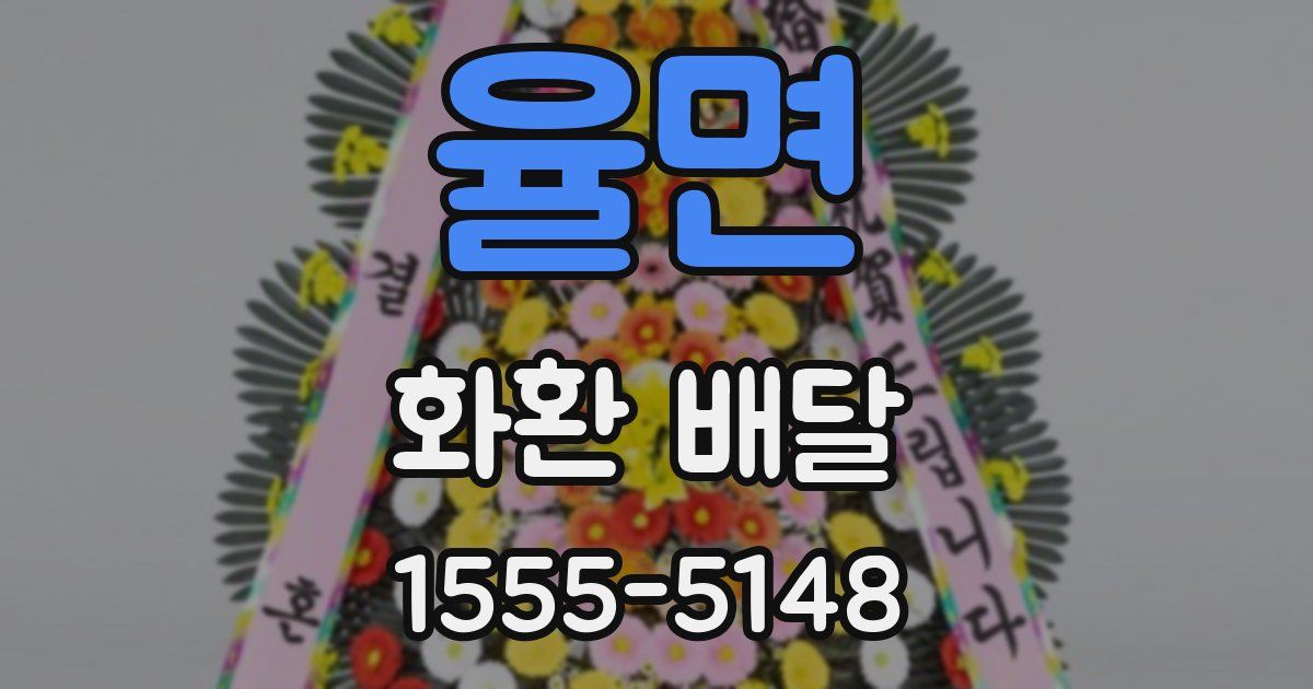 율면 화환 배달