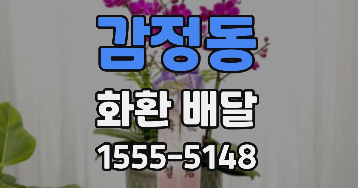 감정동 화환 배달