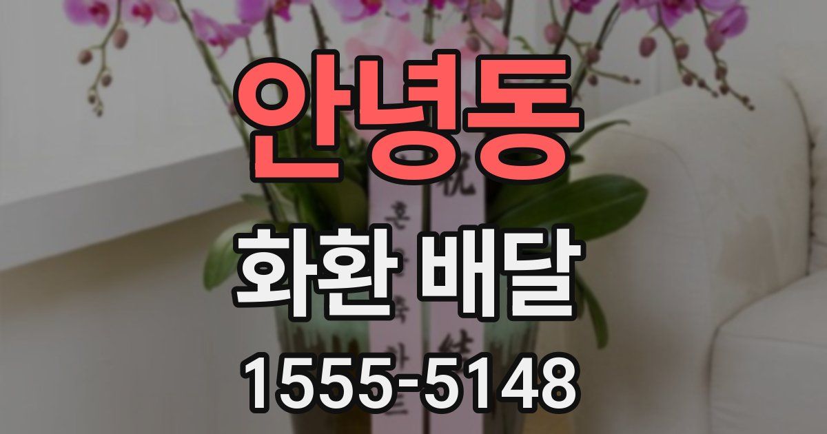안녕동 화환 배달
