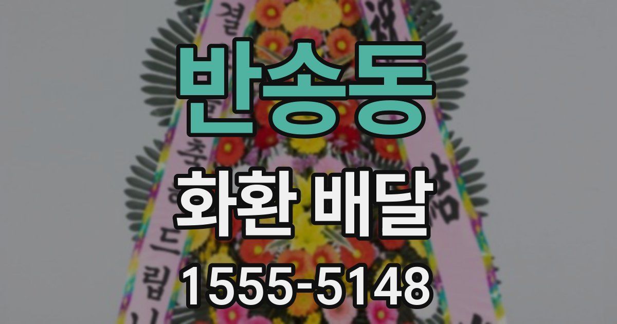 반송동 화환 배달