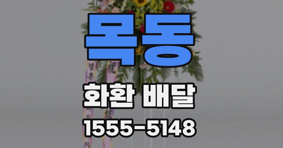 목동 화환 배달