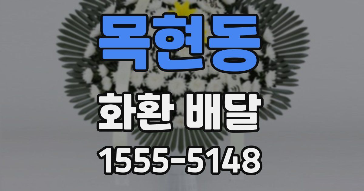 목현동 화환 배달