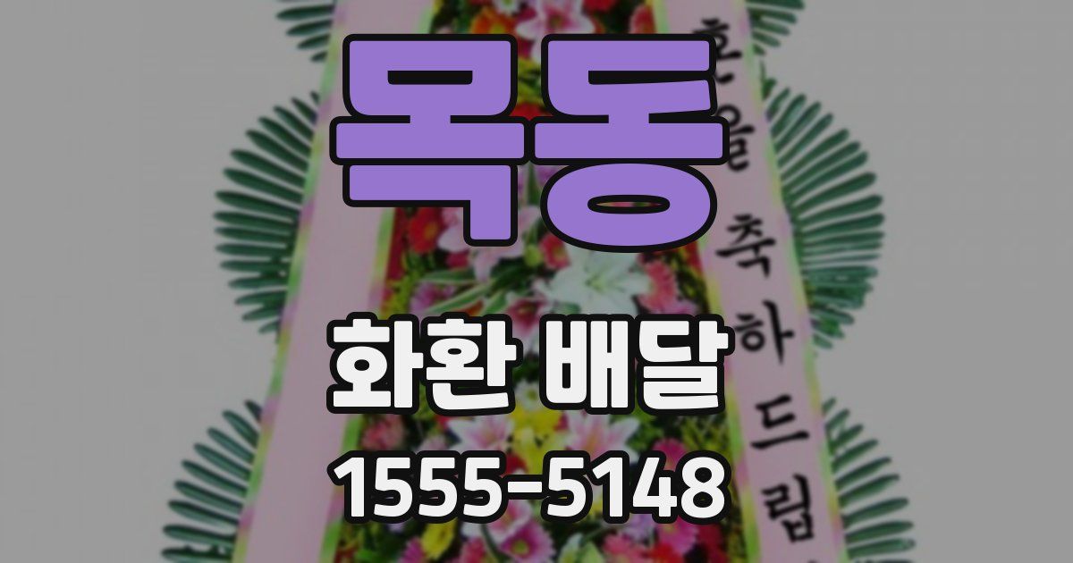 목동 화환 배달