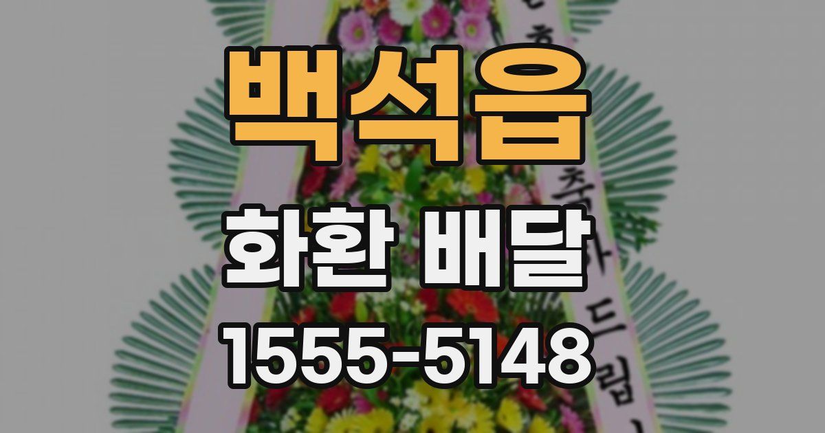 백석읍 화환 배달