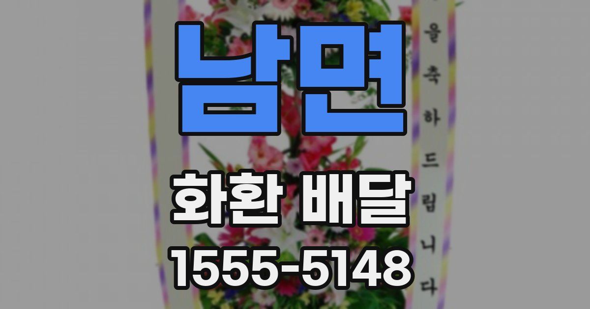 남면 화환 배달