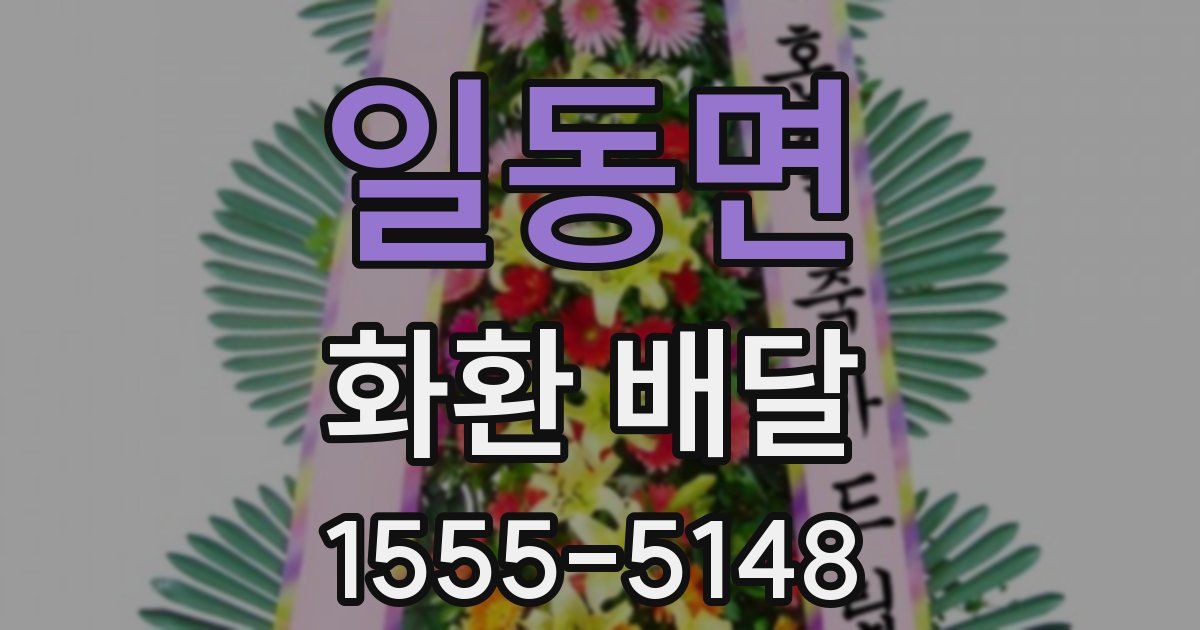 일동면 화환 배달
