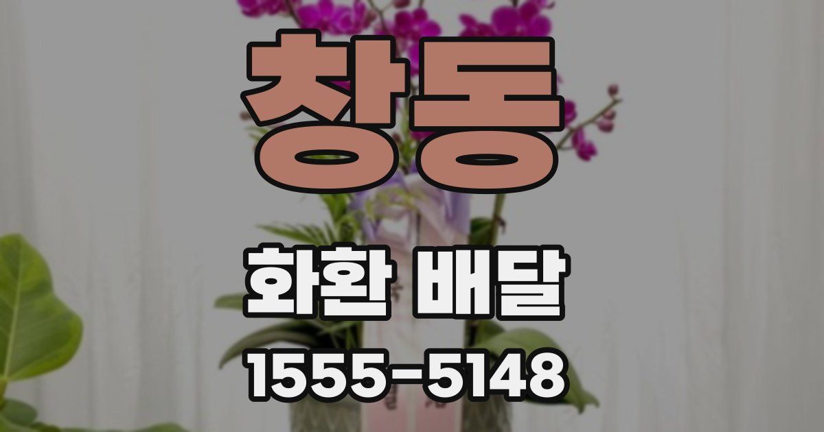 창동 화환 배달