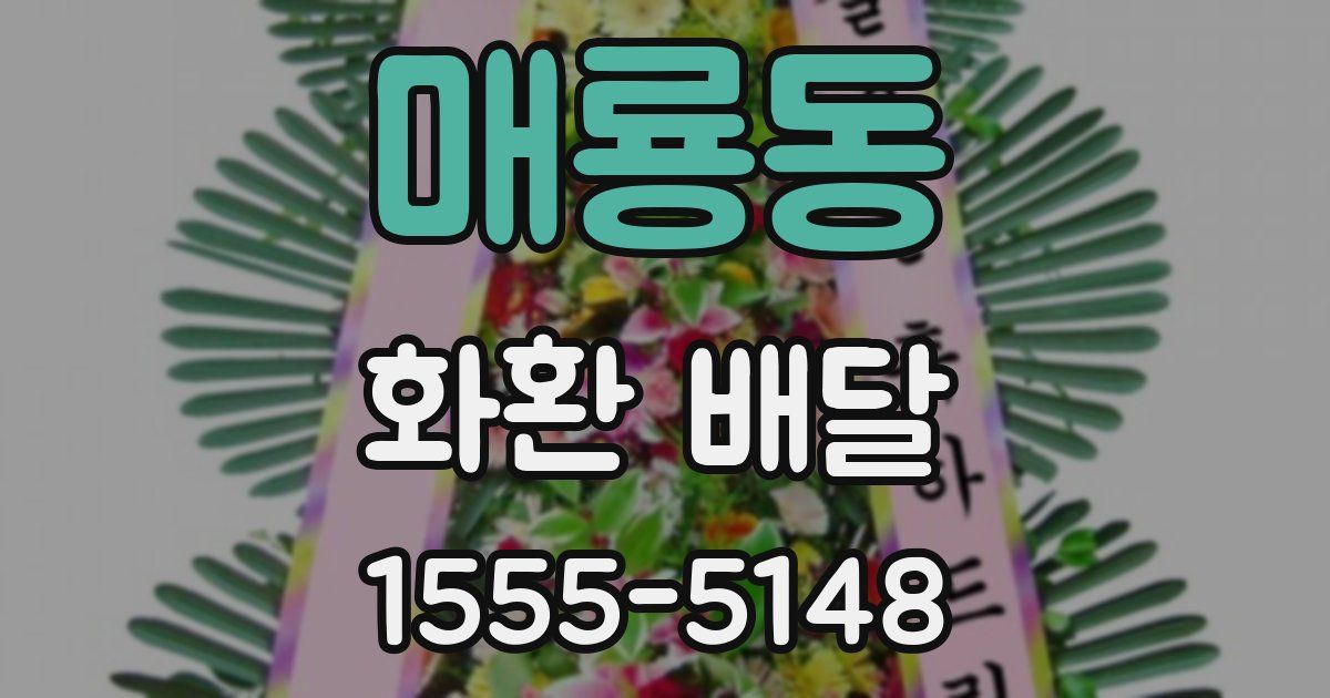 매룡동 화환 배달