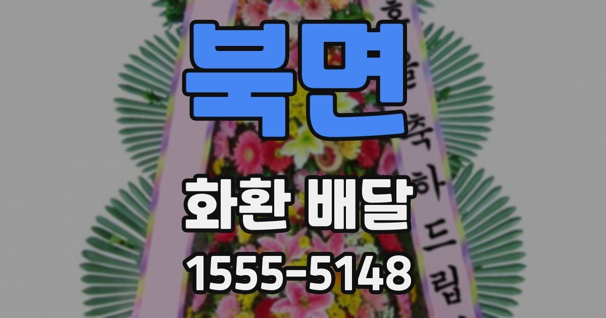 북면 화환 배달