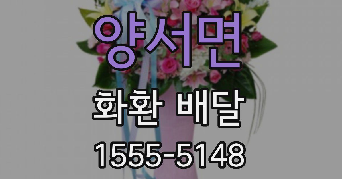 양서면 화환 배달