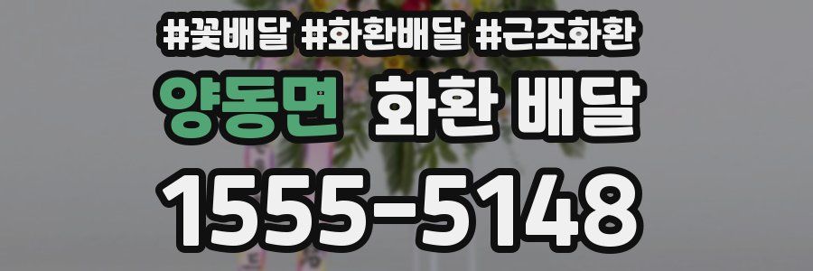 양동면 화환 배달