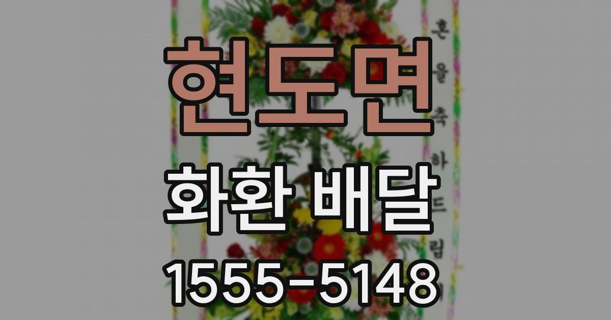 현도면 화환 배달