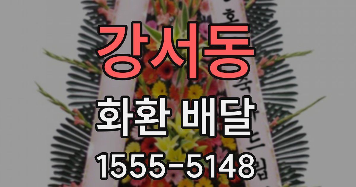 강서동 화환 배달
