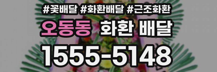 오동동 화환 배달