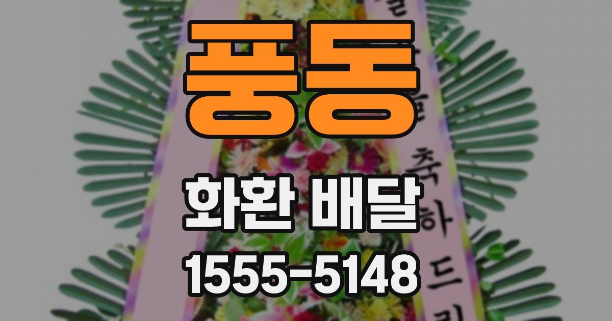 풍동 화환 배달