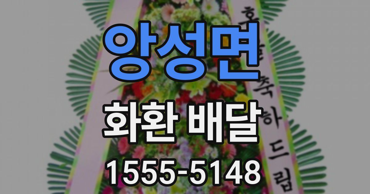 앙성면 화환 배달