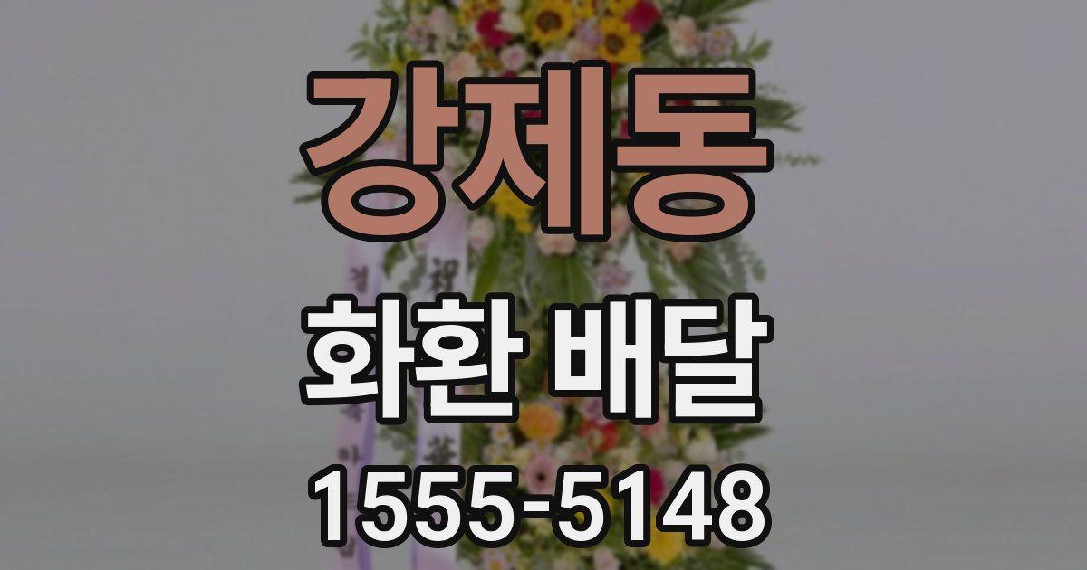 강제동 화환 배달