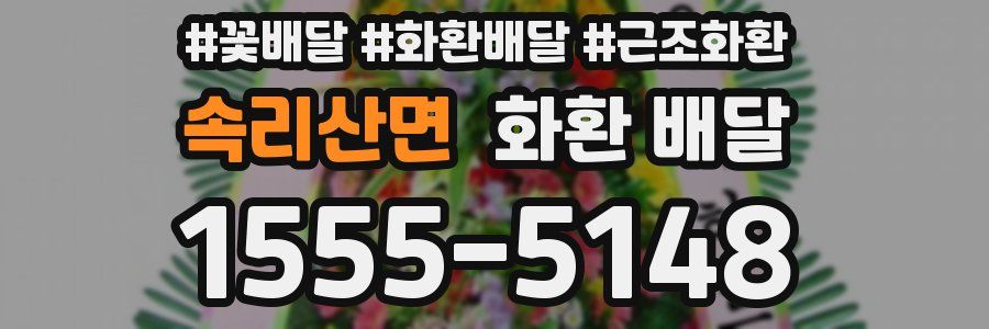 속리산면 화환 배달