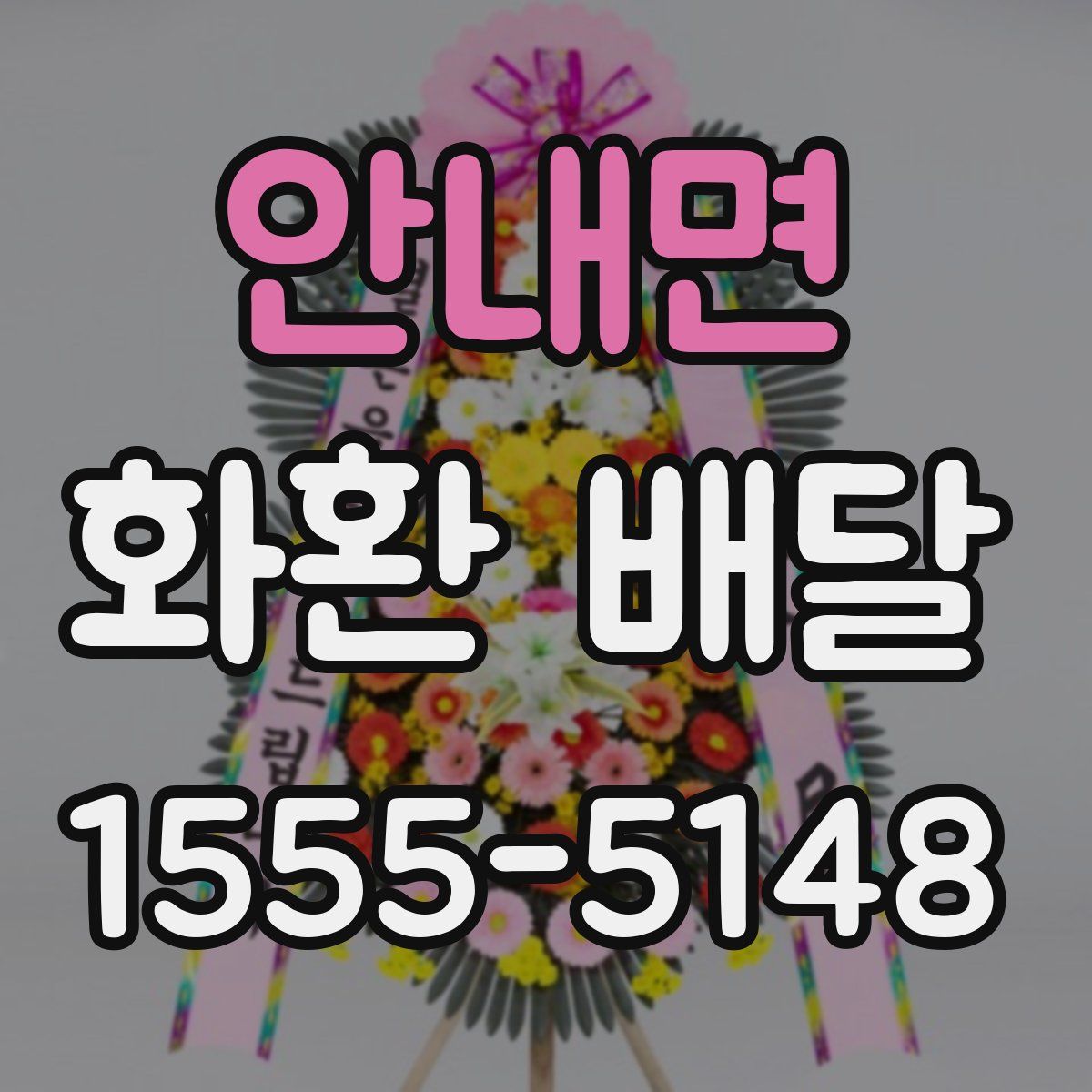 안내면 화환 배달