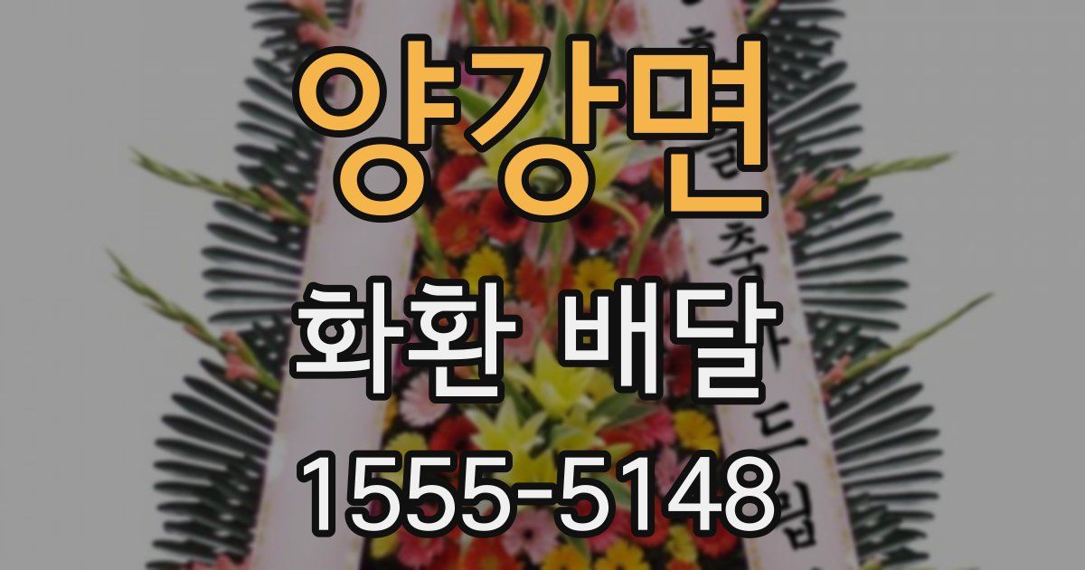 양강면 화환 배달