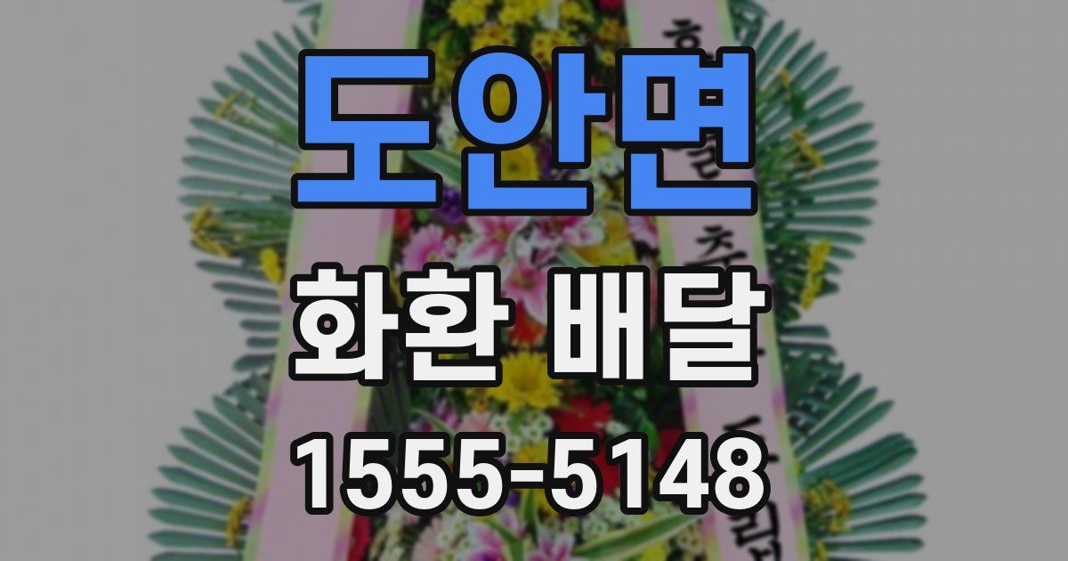 도안면 화환 배달